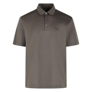 Zegna Dark Taupe Cotton Polo Shirt Men